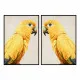 Painting DKD Home Decor Parrot Tropical (103 x 4,2 x 143 cm) (2 Units)