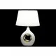 Desk lamp DKD Home Decor White Silver Polyester Porcelain 220 V Golden 50 W (2 pcs) (31 x 21 x 45 cm)