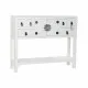 Consola DKD Home Decor Blanco Plata Abeto Madera MDF (95 x 24 x 79 cm)