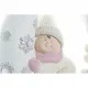 Figura Decorativa DKD Home Decor Blanco Rosa Luna 31 x 20 x 43 cm (2 Unidades)