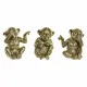 Decorative Figure DKD Home Decor Monkey Resin (3 pcs) (11 x 9 x 13 cm)