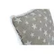 Cushion DKD Home Decor Grey Beige Polyester Cotton Aluminium (45 x 10 x 45 cm) (2 Units)