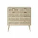Cómoda DKD Home Decor Natural Madera de Paulonia Madera MDF Scandi 80 x 39,5 x 81 cm