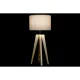 Lámpara de mesa DKD Home Decor Beige Madera Marrón 220 V 50 W 30 x 30 x 69 cm