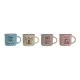 Taza Mug DKD Home Decor Coffee Porcelana Bone China (180 ml) (4 pcs)