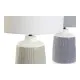 Desk lamp DKD Home Decor Polyester Porcelain 220 V 40 W (2 pcs) (35 x 35 x 53 cm)