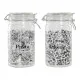 Bote DKD Home Decor Cristal Tradicional 10 x 12.5 x 20 cm 1 L (2 pcs)
