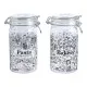 Bote DKD Home Decor Cristal Tradicional 10 x 12.5 x 20 cm 1 L (2 pcs)
