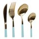Cutlery set DKD Home Decor Gloss finish (16 pcs)