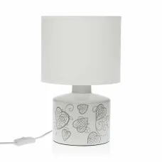 Lámpara de mesa Versa Cozy Corazones Cerámica (22,5 x 35 x 22,5 cm)