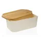 Breadbasket Versa White Bamboo polypropylene 18,5 x 12 x 33 cm