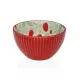 Snack Bowl Versa Ceramic Porcelain Strawberries 12,5 x 7,2 x 12,5 cm