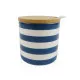 Sugar Bowl Versa Blue Ceramic Dolomite 8 x 8 x 8 cm Stripes Circular