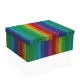 Set of Stackable Organising Boxes Versa Rainbow Cardboard 15 Pieces 35 x 16,5 x 43 cm