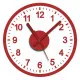 Reloj de Pared Versa Rojo Adhesivo