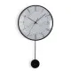 Wall Clock Versa Pendulum Metal Crystal MDF Wood 4,5 x 56 x 29 cm