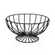 Fruit Bowl Versa Black Metal Ceramic Steel 26 x 11 x 26 cm