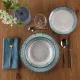 Tableware Versa Blue Porcelain 18 Pieces