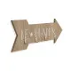 Perchero de Pared Versa Be Happy Madera MDF 4 x 14,5 x 48 cm