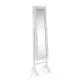 Espejo de pared Versa Blanco Espejo Madera MDF 35 x 153 x 35,2 cm Joyero de Pie