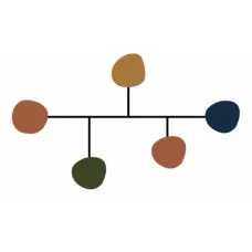 Wall mounted coat hanger Versa Multicolour 26 x 6 x 40 cm