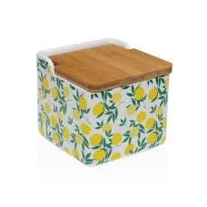 Salero con Tapa Versa Cerámica Dolomita Limón 12,2 x 11,5 x 12,2 cm