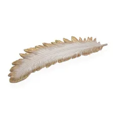 Centerpiece Versa White Feather 19 x 3 x 60 cm