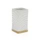 Toothbrush Holder Versa White Ceramic Bamboo