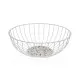 Cesta Versa Blanco Metal Acero Madera MDF 28 x 11 x 28 cm