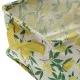 Basket set Versa Textile Lemon 18 x 14 x 28 cm