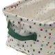Basket set Versa Dotty Textile 18 x 14 x 28 cm