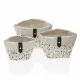 Basket set Versa Dotty Textile 14 x 14 x 14 cm