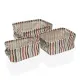 Basket set Versa Ligne Textile 18 x 14 x 28 cm