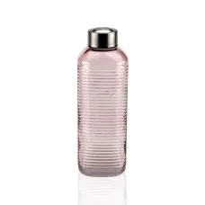Water bottle Versa Pink Glass Aluminium 1 L 8,3 x 23,5 x 8,3 cm