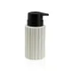 Soap Dispenser Versa White Ceramic Bamboo