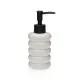 Soap Dispenser Versa White Ceramic Bamboo
