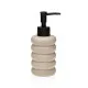 Soap Dispenser Versa Beige Ceramic Bamboo