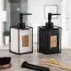 Soap Dispenser Versa Black Ceramic Plastic 6 x 8 x 16 cm