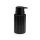 Soap Dispenser Versa Black Ceramic Bamboo