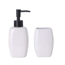 Bath Set Versa White Ceramic