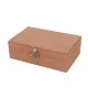 Jewelry box Versa Polyester Cardboard Mirror 16 x 7,8 x 25 cm