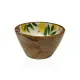 Bowl Versa Bamboo Porcelain Mango wood Lemon
