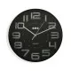 Wall Clock Versa Black polypropylene 3,7 x 30 x 30 cm