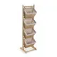 Bathroom Shelves Versa Zenit Brown 35 x 125 x 35 cm