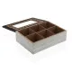 Caja para Infusiones Versa Negro Madera MDF 18 x 7,5 x 24 cm