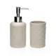 Bath Set Versa Beige Dolomite 6,8 x 17 x 6,8 cm