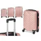 Set of suitcases Pink 3 Pieces
