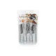 Set de Cubiertos Blanco Plateado Acero Inoxidable Plástico (6 Unidades)