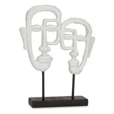 Decorative Figure Face White Polyresin (27 x 32,5 x 10,5 cm)