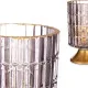 LED Lantern Metal Grey Golden Glass (10,7 x 18 x 10,7 cm)